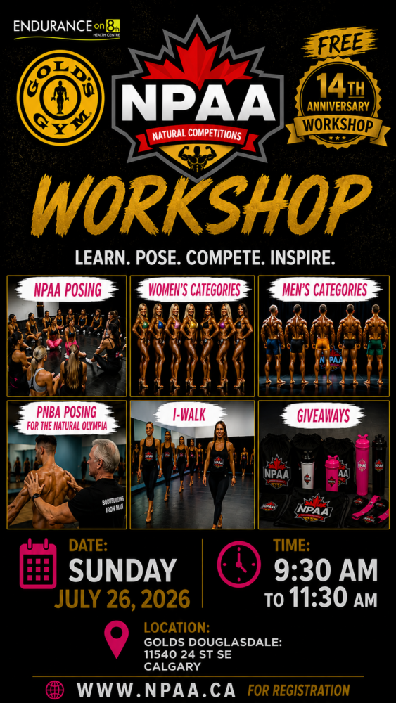 July 2026 Bikini, Physique, Bodybuilding Workshop