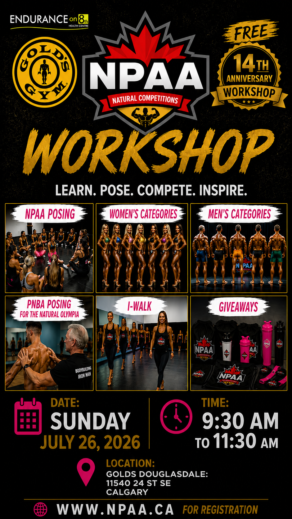July 2026 Bikini, Physique, Bodybuilding Workshop
